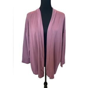 NEW ~ TRUE & CO ~ Any Wear Open Cardigan Large ~ MODAL